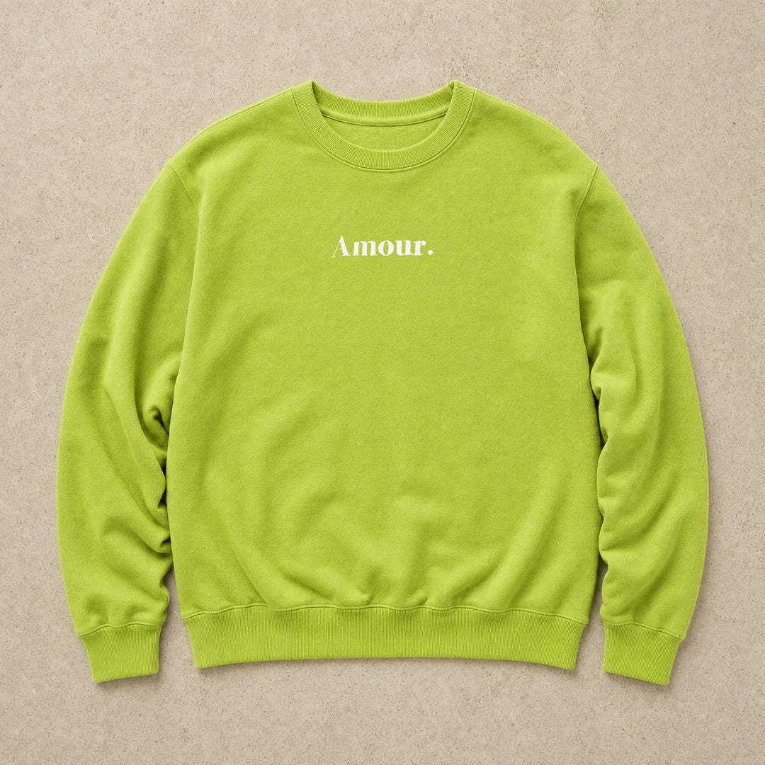 Rufus Packshot 2026 · Le Classique · Imprimé « Amour. » · Pomme