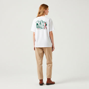 T-shirt Megève Héritage, blanc, vue de dos