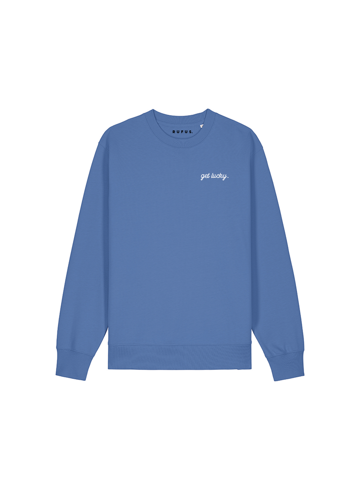 Sweatshirt Get Lucky Bleu brillant