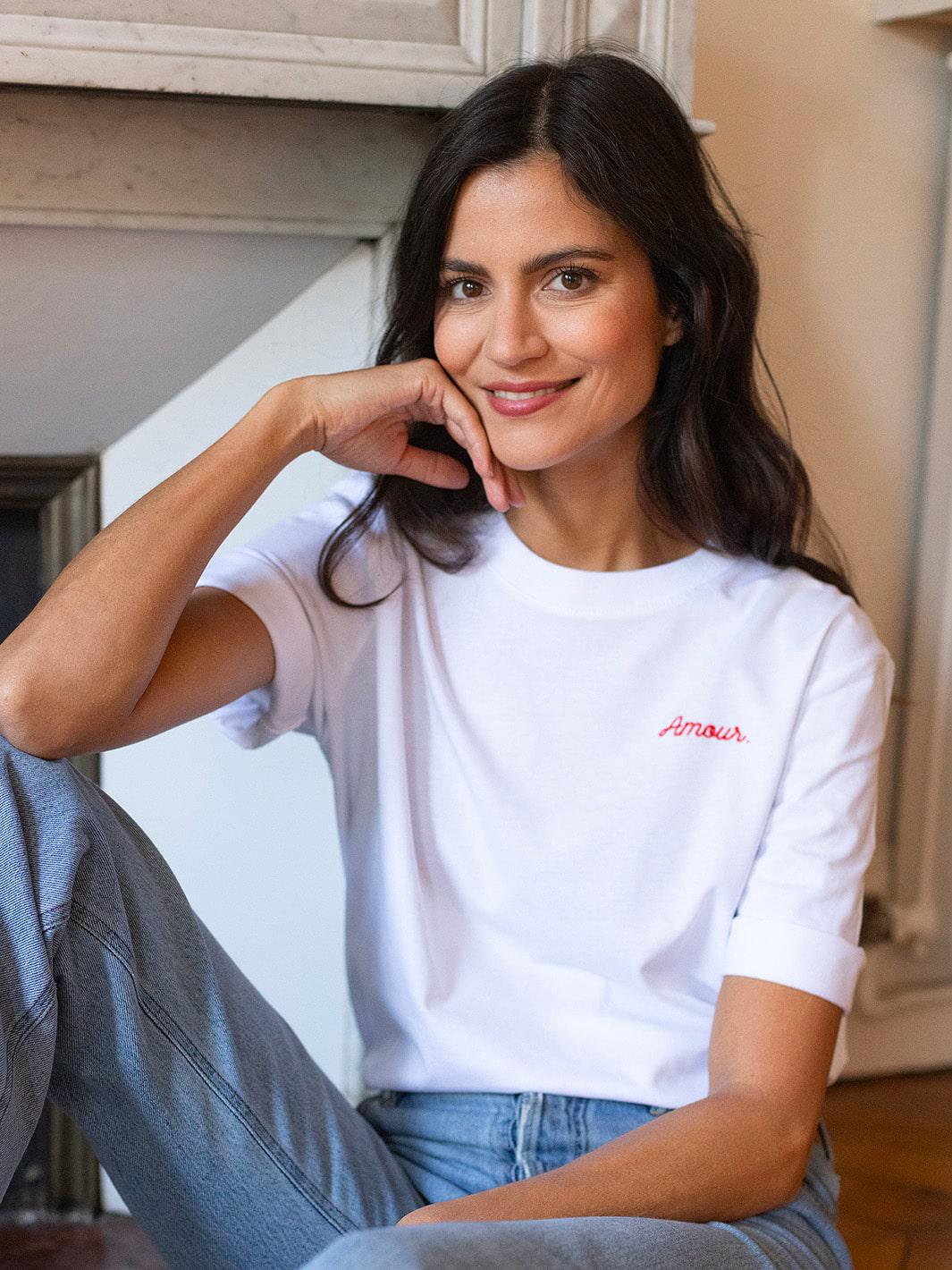 L'Essentiel T-Shirt Brodé Blanc