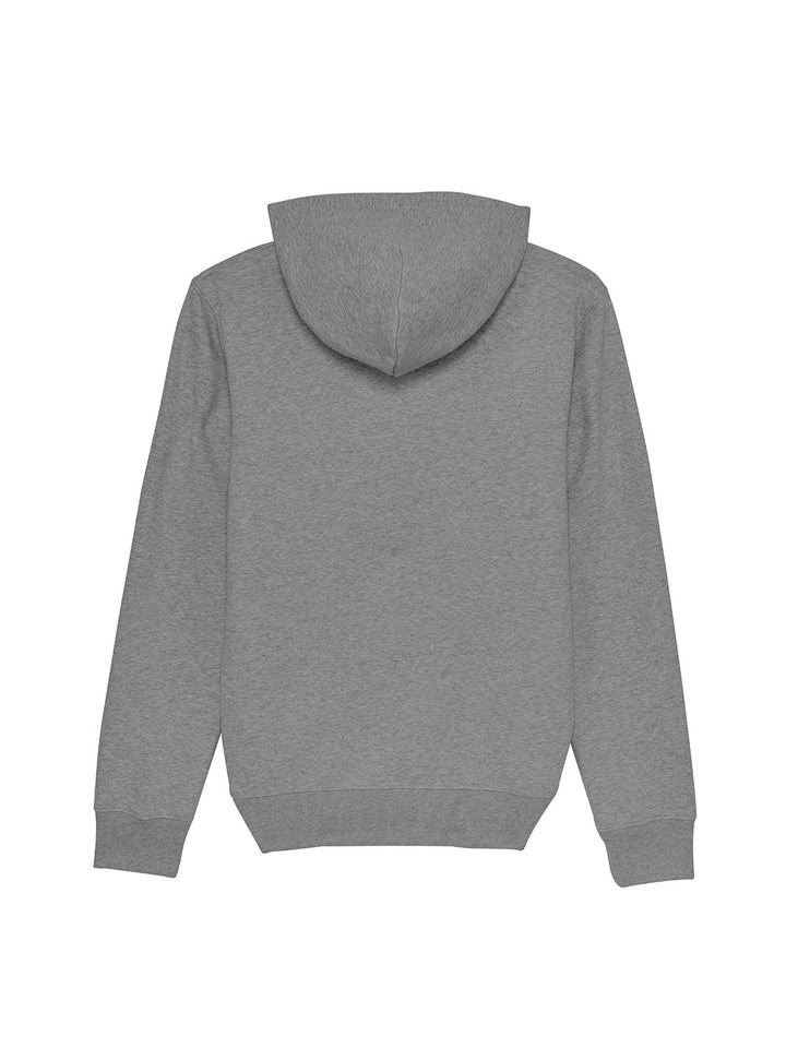 Sweatshirt Capuche Bisou Gris chiné dos