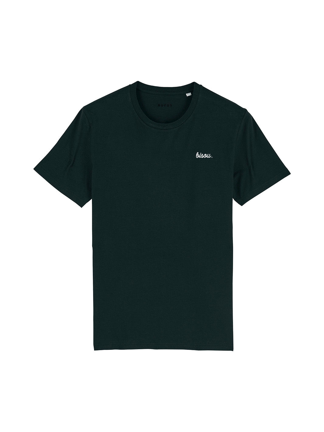 T-Shirt Bisou Noir Logo Blanc detail