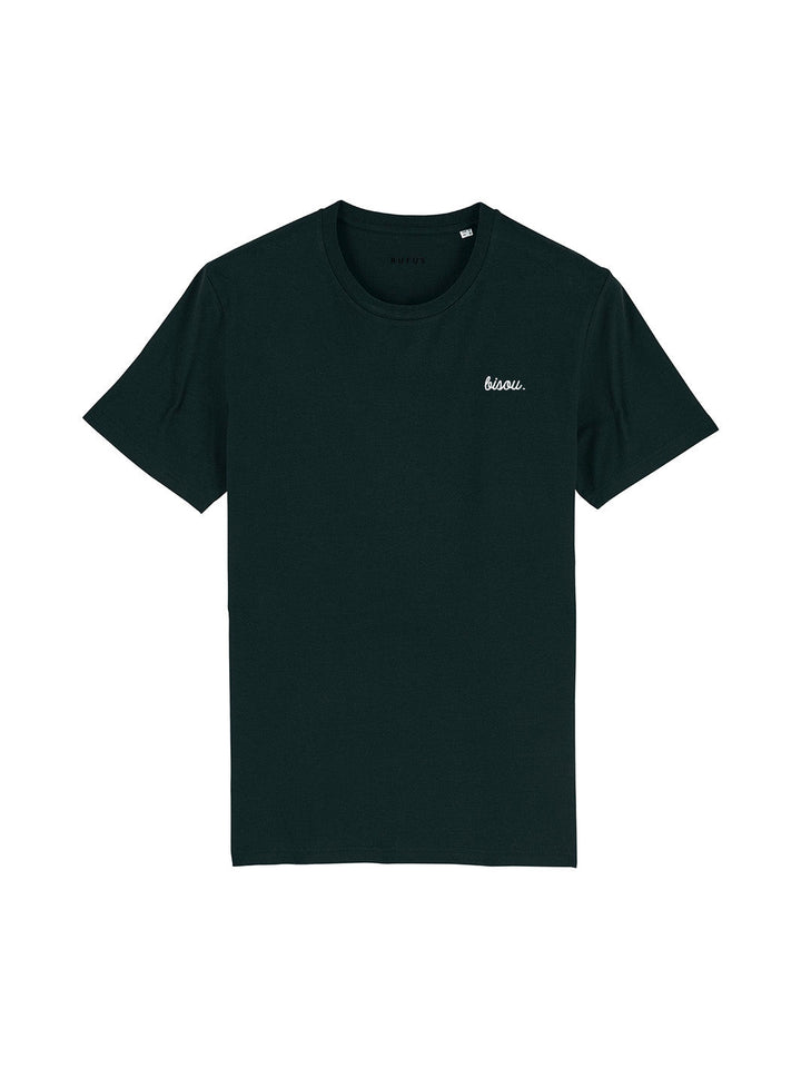 T-Shirt Bisou Noir Logo Blanc detail