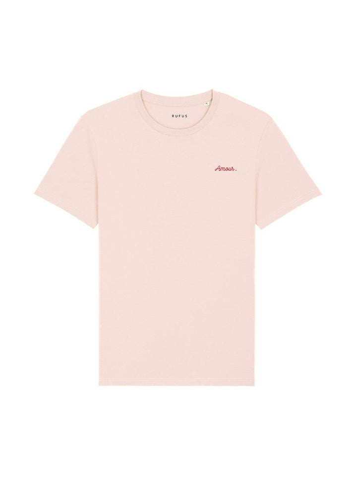Le Basique T-Shirt Brodé Rose