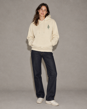 Alpes 1984 · L'Hivernal · Le Sweat à capuche · porté studio de face