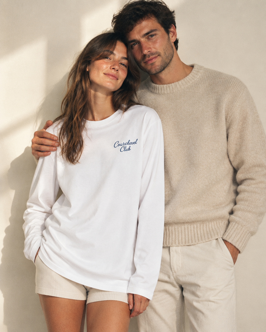 Alpes 1984 · Courchevel Club · Manches longues · styling en duo