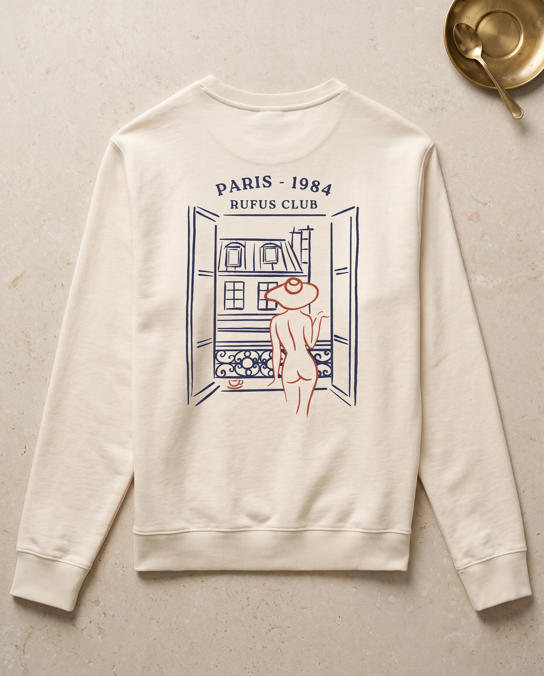 Paris 1984 · La Parisienne · Le Sweat · packshot éditorial · dos