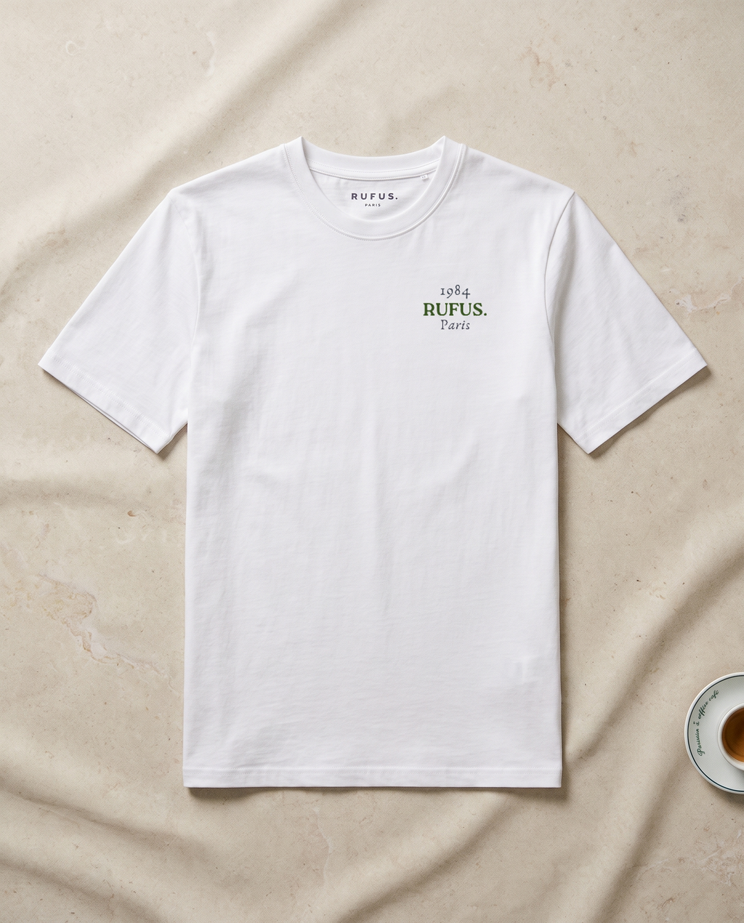 Paris 1984 · La Parisienne · Le T-Shirt · packshot éditorial · devant