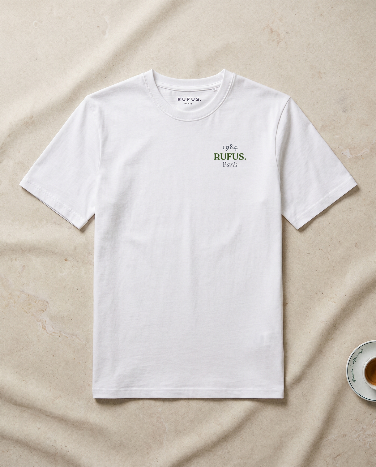 Paris 1984 · La Parisienne · Le T-Shirt · packshot éditorial · devant
