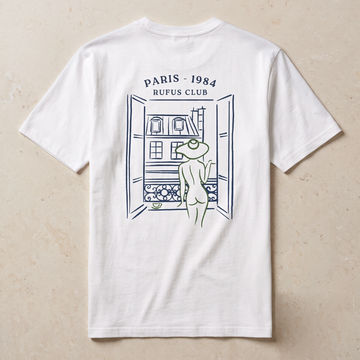 Paris 1984 · La Parisienne · Le T-Shirt · packshot éditorial · dos