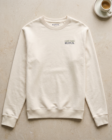 Paris 1984 · Café Paris · Le Sweat · packshot éditorial · devant