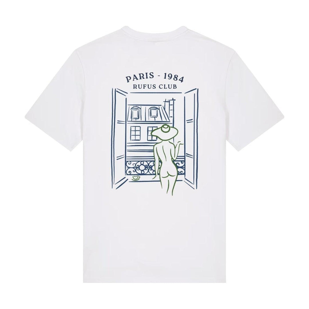T-shirt La Parisienne, blanc, motif vert