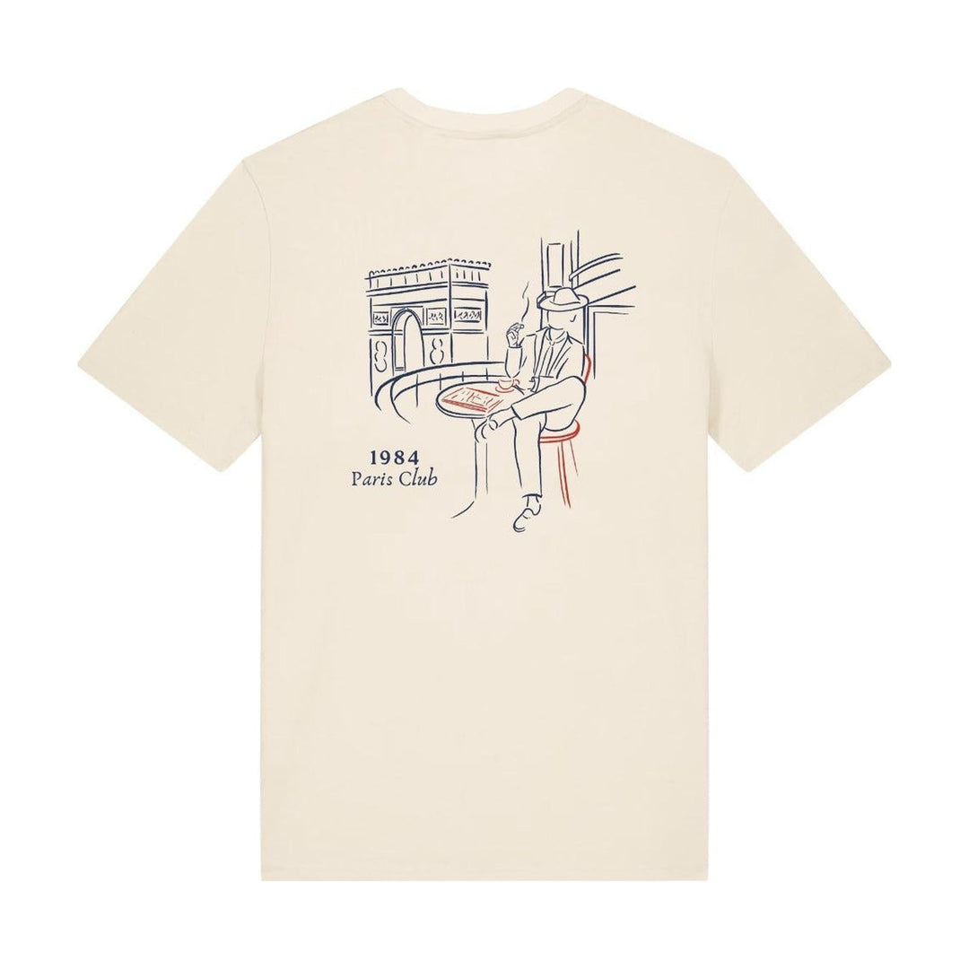 T-shirt Le Parisien, écru, motif rouge