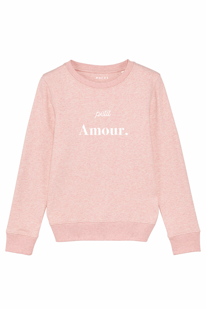 Sweat col rond rose.