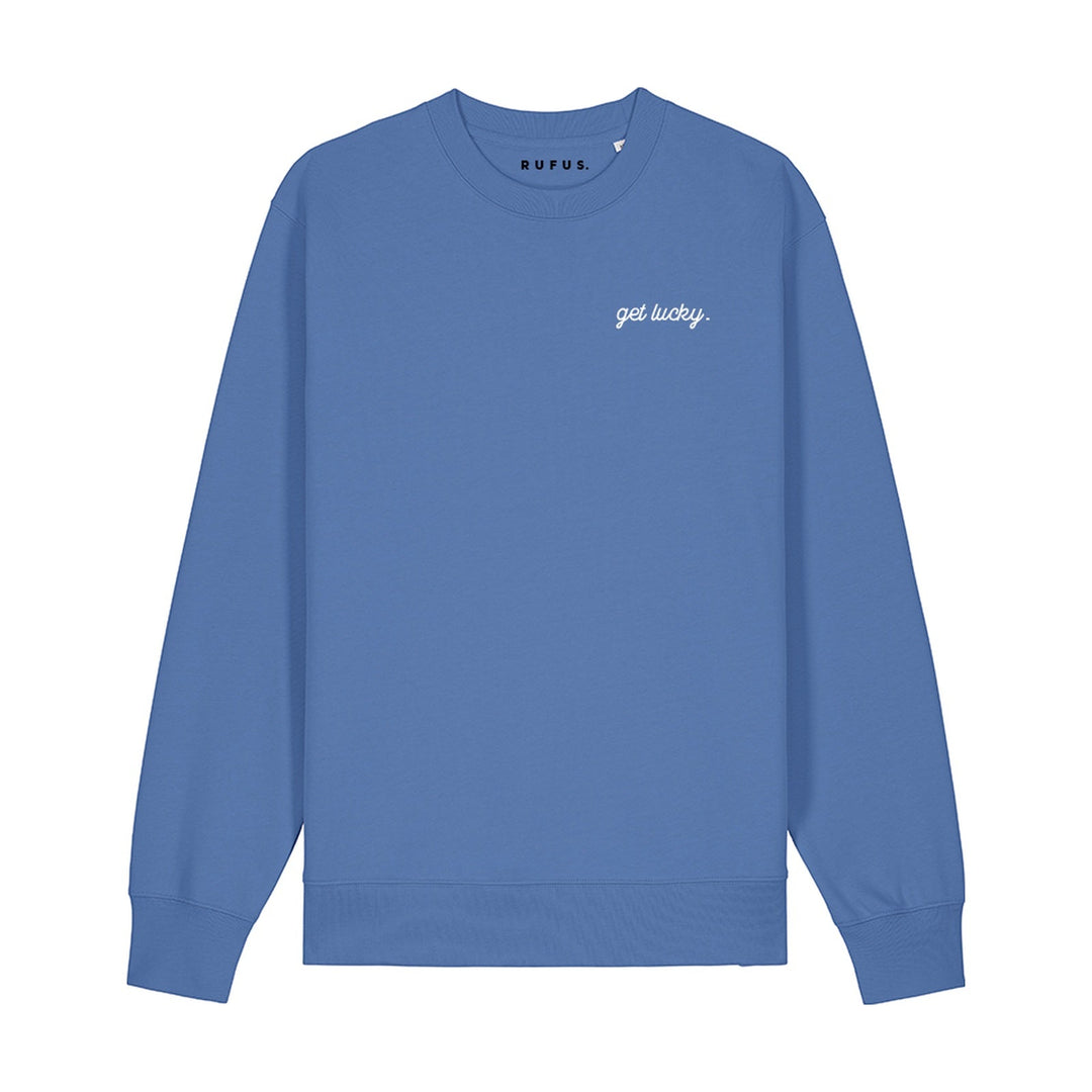 Sweatshirt Get Lucky, bleu brillant