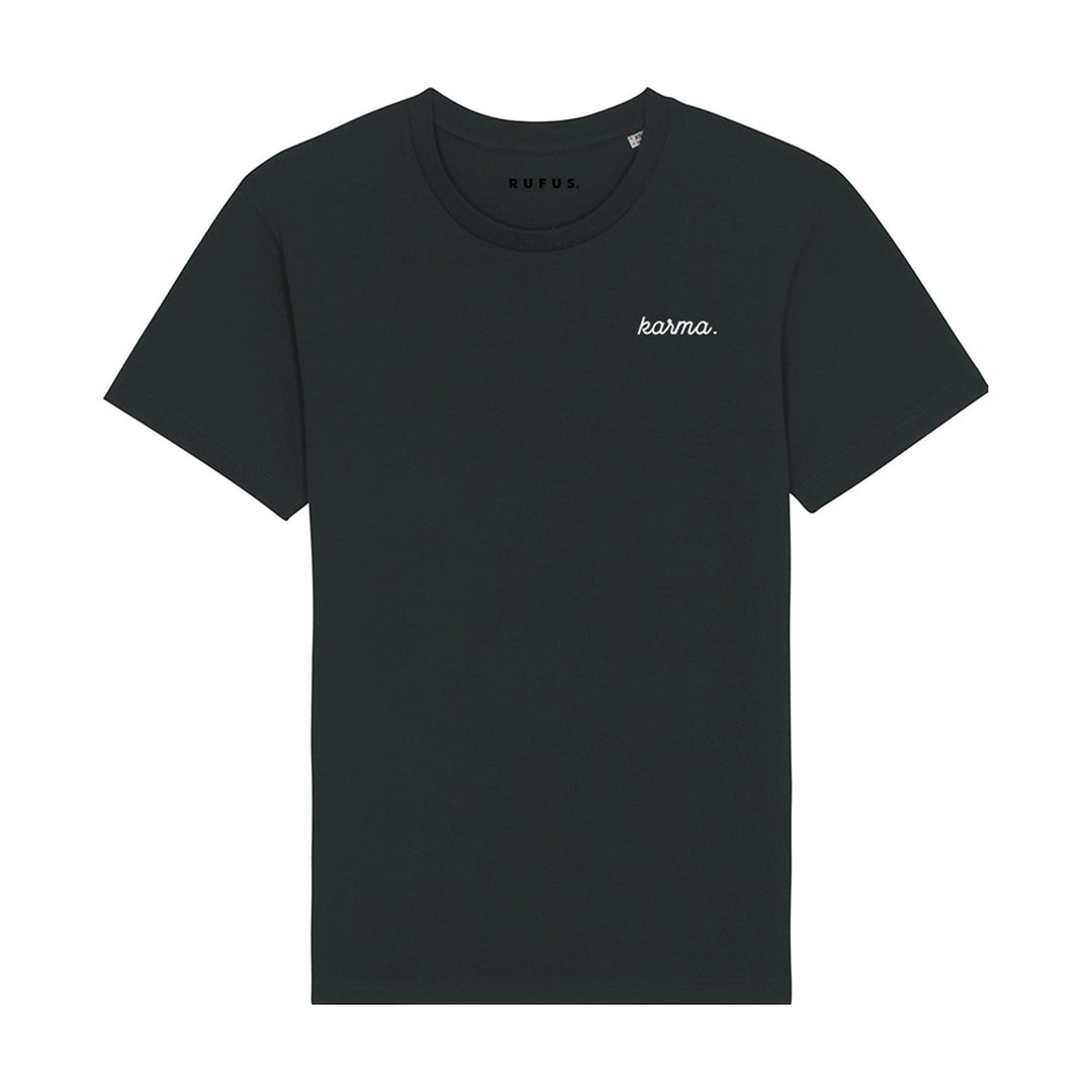 T-Shirt Karma, noir