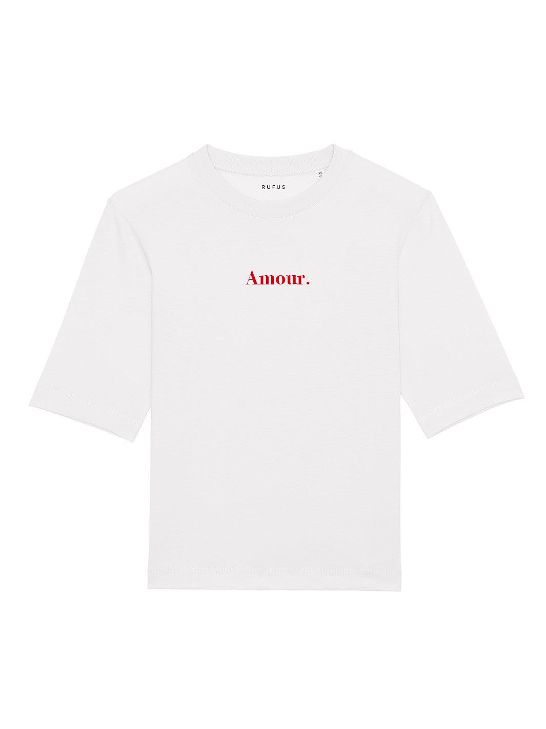 L'Essentiel "Amour." blanc imprimé rouge-Rufus Paris