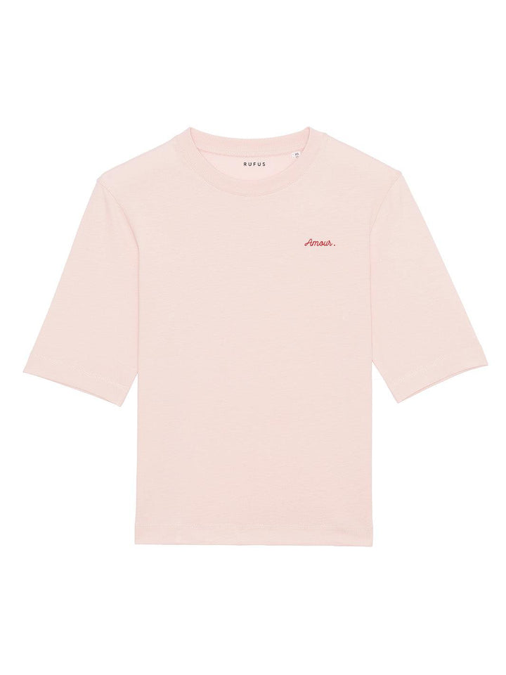 L'Essentiel T-Shirt Brodé Rose